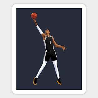 Victor Wembanyama Vector Layup Black Qiangy Magnet